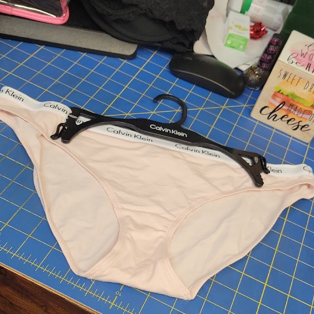 Calvin Klein Soft Pink Bikini Briefs Large New on Hanger